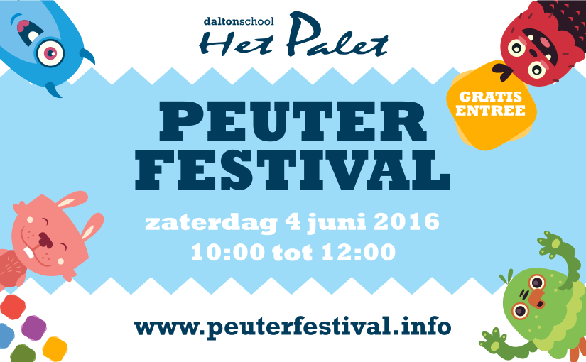 4 juni 2016 organiseren we weer een Peuterfestival